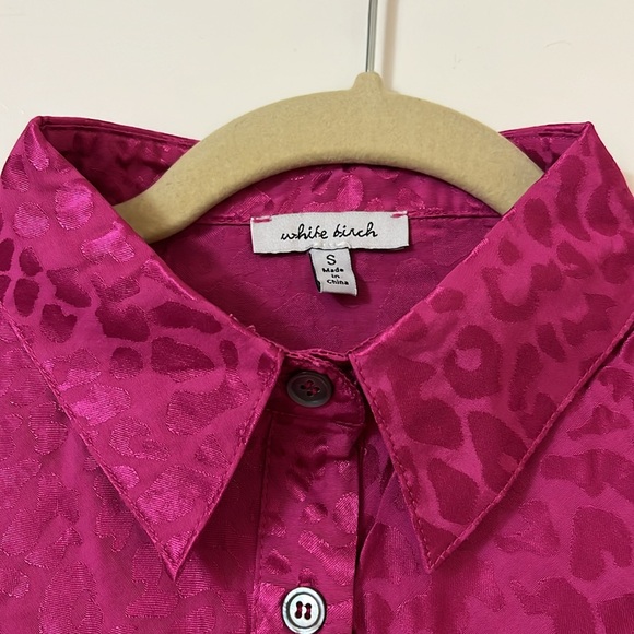 White Birch cheetah print blouse - Picture 4 of 6